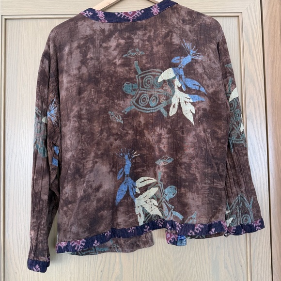 Kusnadi New York Vintage Boho Button Front Top / large - Picture 2 of 11